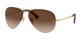 Ray-Ban RB3449 Sunglasses Arista Gold / Brown Gradient