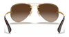 Ray-Ban RB3449 Sunglasses | Size 59 / Arista Gold №001/13 / Brown Gradient (3N 16%)