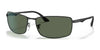 Ray-Ban RB3498 Sunglasses / Black №002/71 / Green (3N 12.9%) / Size 61