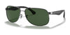 Ray-Ban RB3502 Sunglasses | Size 61 / Gunmetal №004/58 / G-15 Green (Polarized)