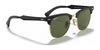 Ray-Ban CLUBMASTER ALUMINUM RB3507 Sunglasses | Size 51 / Blue On Silver №924871 / Grey (3N 14.02%)