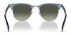 Ray-Ban CLUBMASTER ALUMINUM RB3507 Sunglasses | Size 51 / Blue On Silver №924871 / Grey (3N 14.02%)
