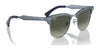 Ray-Ban CLUBMASTER ALUMINUM RB3507 Sunglasses | Size 51 / Blue On Silver №924871 / Grey (3N 14.02%)