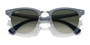 Ray-Ban CLUBMASTER ALUMINUM RB3507 Sunglasses | Size 51 / Blue On Silver №924871 / Grey (3N 14.02%)