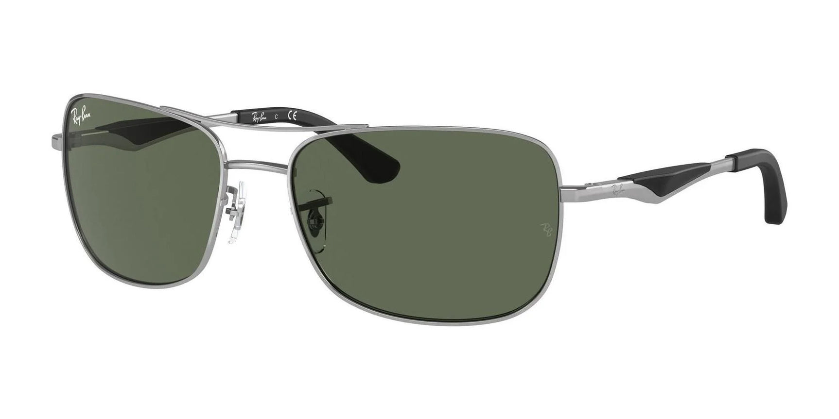 Ray-Ban RB3515 Sunglasses Gunmetal / Green