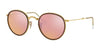 Ray-Ban ROUND FOLDING I RB3517 Sunglasses | Size 51 / Gold №001/Z2 / Copper Flash (2N 18.5%)