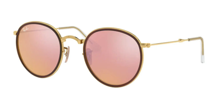 Ray-Ban ROUND FOLDING I RB3517 Sunglasses | Size 51 / Gold №001/Z2 / Copper Flash (2N 18.5%)