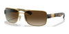 Ray-Ban RB3522 Sunglasses / Arista Gold №001/13 / Brown Gradient (3N 16%) / Size 61