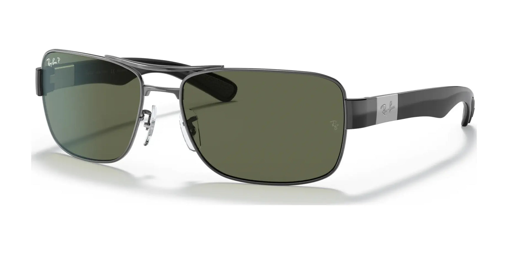 Ray-Ban RB3522 Sunglasses Gunmetal / G-15 Green (Polarized)