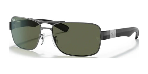 Ray-Ban RB3522 Sunglasses / Gunmetal №004/9A / G-15 Green (Polarized) (3P 16%) / Size 61