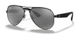 Ray-Ban RB3523 Sunglasses Black / Grey Mirror Silver