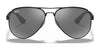 Ray-Ban RB3523 Sunglasses | Size 59 / Black №006/6G / Grey Mirror Silver (3N 10%)