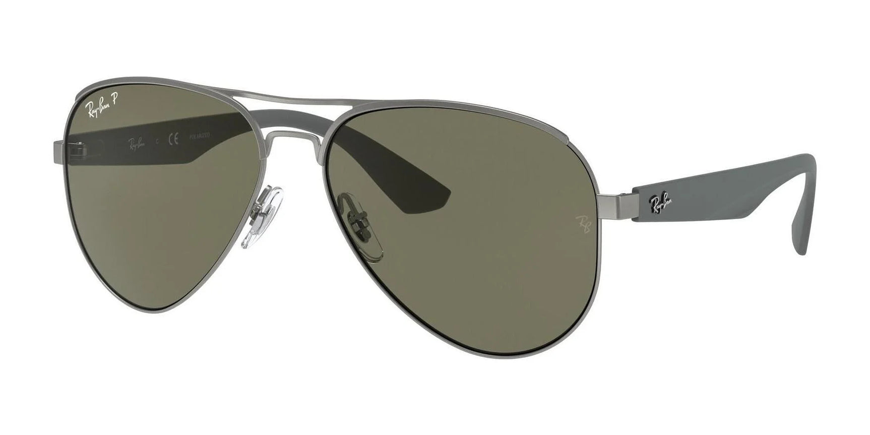 Ray-Ban RB3523 Sunglasses Gunmetal / G-15 Green (Polarized)