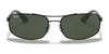 Ray-Ban RB3527 Sunglasses | Size 61 / Black №006/71 / Green (3N 12.9%)