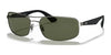 Ray-Ban RB3527 Sunglasses | Size 61 / Gunmetal №029/9A / G-15 Green (Polarized) (3P 16%)