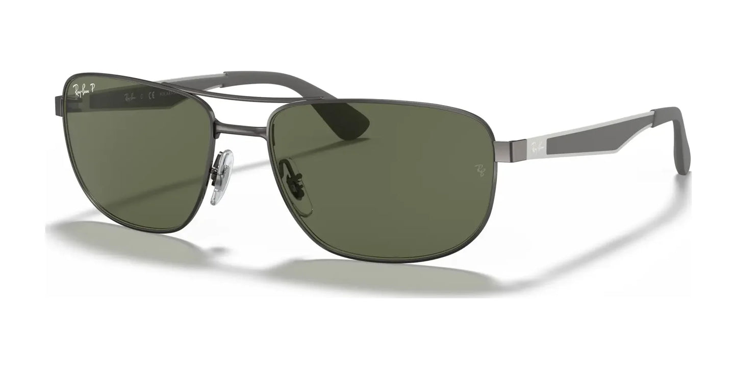 Ray-Ban RB3528 Sunglasses Gunmetal / G-15 Green (Polarized)