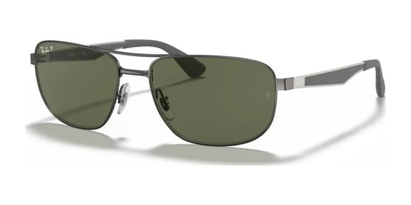 Ray-Ban RB3528 Sunglasses Gunmetal / G-15 Green (Polarized)