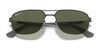 Ray-Ban RB3528 Sunglasses | Size 61 / Black №006/71 / Green (3N 12.9%)