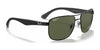 Ray-Ban RB3533 Sunglasses | Size 57 / Black №002/71 / Green (3N 12.9%)