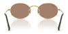 Ray-Ban OVAL RB3547 Sunglasses / Arista Gold №001/56 / Blue (2N 31%) / Size 51