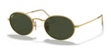 Ray-Ban OVAL RB3547 Sunglasses Arista Gold / G-15 Green