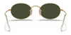 Ray-Ban OVAL RB3547 Sunglasses / Arista Gold №001/56 / Blue (2N 31%) / Size 51