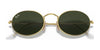 Ray-Ban OVAL RB3547 Sunglasses / Arista Gold №001/56 / Blue (2N 31%) / Size 51