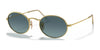 Ray-Ban OVAL RB3547 Sunglasses / Arista Gold №001/3M / Blue Gradient (2N 21%) / Size 51
