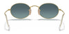 Ray-Ban OVAL RB3547 Sunglasses / Arista Gold №001/56 / Blue (2N 31%) / Size 51