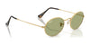 Ray-Ban OVAL RB3547 Sunglasses / Arista Gold №001/56 / Blue (2N 31%) / Size 51