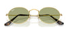 Ray-Ban OVAL RB3547 Sunglasses / Arista Gold №001/56 / Blue (2N 31%) / Size 51