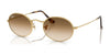 Ray-Ban OVAL RB3547 Sunglasses / Arista Gold №001/51 / Clear Gradient Brown (2N 30.5%) / Size 51