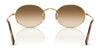 Ray-Ban OVAL RB3547 Sunglasses / Arista Gold №001/56 / Blue (2N 31%) / Size 51
