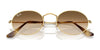 Ray-Ban OVAL RB3547 Sunglasses / Arista Gold №001/56 / Blue (2N 31%) / Size 51