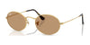 Ray-Ban OVAL RB3547 Sunglasses / Arista Gold №001/53 / Brown (2N 33.9%) / Size 51