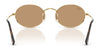 Ray-Ban OVAL RB3547 Sunglasses / Arista Gold №001/56 / Blue (2N 31%) / Size 51