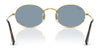 Ray-Ban OVAL RB3547 Sunglasses / Arista Gold №001/56 / Blue (2N 31%) / Size 51