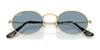 Ray-Ban OVAL RB3547 Sunglasses / Arista Gold №001/56 / Blue (2N 31%) / Size 51