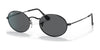 Ray-Ban OVAL RB3547 Sunglasses / Black №002/B1 / Dark Grey (3N 12%) / Size 51