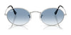 Ray-Ban OVAL RB3547 Sunglasses / Arista Gold №001/56 / Blue (2N 31%) / Size 51
