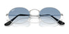 Ray-Ban OVAL RB3547 Sunglasses / Arista Gold №001/56 / Blue (2N 31%) / Size 51