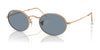 Ray-Ban OVAL RB3547 Sunglasses / Rose Gold №9202S2 / Blue (Polarized) (2P 26.6%) / Size 51
