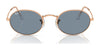 Ray-Ban OVAL RB3547 Sunglasses / Arista Gold №001/56 / Blue (2N 31%) / Size 51