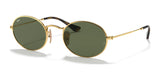 Ray-Ban OVAL RB3547N Sunglasses Arista Gold / G-15 Green