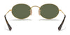 Ray-Ban OVAL RB3547N Sunglasses / Arista Gold №001/R5 / Blue (3N 10.7%) / Size 51