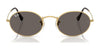 Ray-Ban OVAL RB3547N Sunglasses / Arista Gold №001/R5 / Blue (3N 10.7%) / Size 51