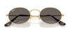 Ray-Ban OVAL RB3547N Sunglasses / Arista Gold №001/R5 / Blue (3N 10.7%) / Size 51