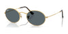 Ray-Ban OVAL RB3547N Sunglasses / Arista Gold №001/R5 / Blue (3N 10.7%) / Size 51