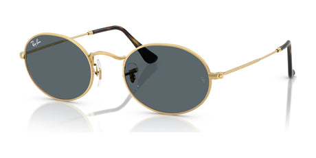 Ray-Ban OVAL RB3547N Sunglasses Arista Gold / Blue