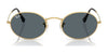 Ray-Ban OVAL RB3547N Sunglasses / Arista Gold №001/R5 / Blue (3N 10.7%) / Size 51